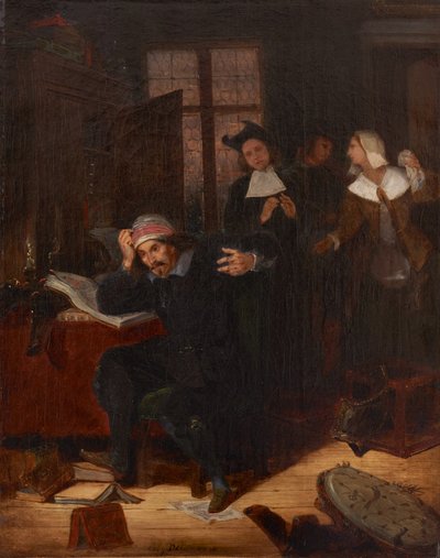 Don Quixote in his Library by Ferdinand Victor Eugene Delacroix
